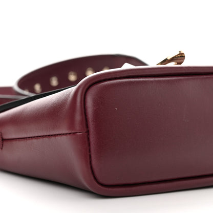 Valentino Garavani Vitello Small Rockstud Demilune Shoulder Bag Vinaccia 9 of 10