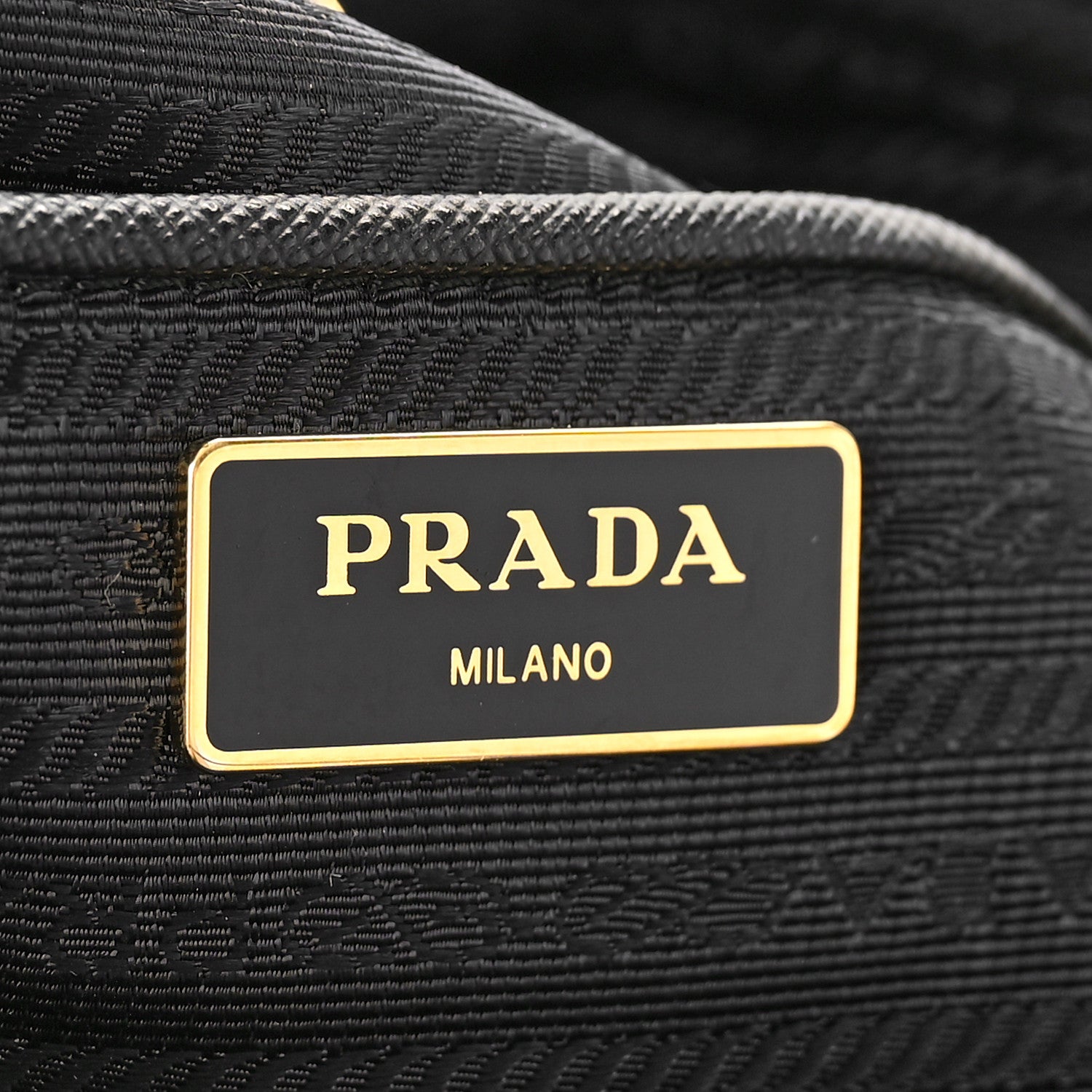 Prada Tessuto Nylon Saffiano Tote Black 6 of 10