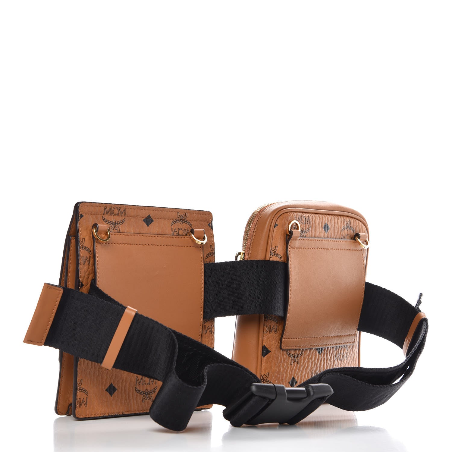 MCM Visetos Stark Modular Belt Bag Cognac 4 of 9