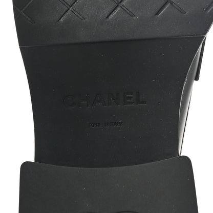 Chanel Calfskin CC Platform Loafers 37 Black 9 of 10