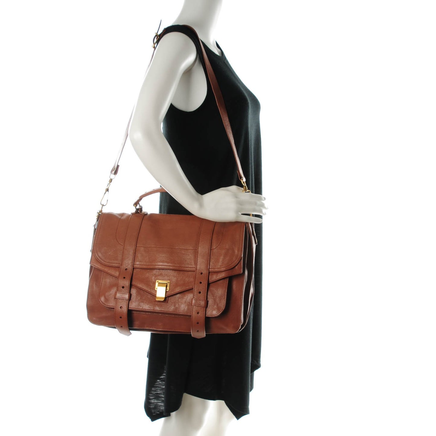 Lambskin Large PS1 Satchel Saddle