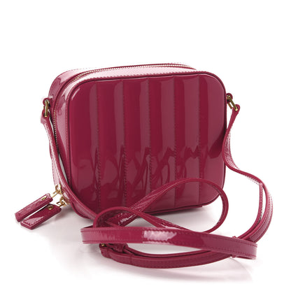 Saint Laurent Patent Matelasse Monogram Toy Vicky Camera Bag Bubblegum 3 of 10