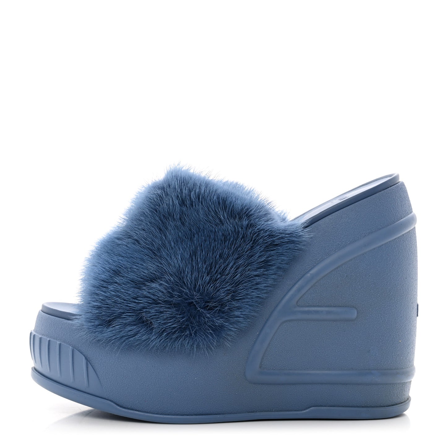 Mink Fashion Show Platform 140mm Slide Sandals 36 Perfect