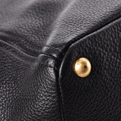 Prada Vitello Daino Side Pocket Tote Black 11 of 12