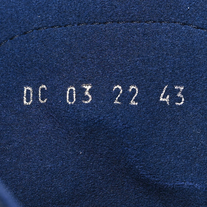 Christian Dior Transparent Canvas Raised Oblique Mens B23 High Top Sneakers 43 Blue 6 of 10