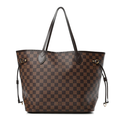 Louis Vuitton Damier Ebene Neo Neverfull MM Rose Ballerine 1 of 4