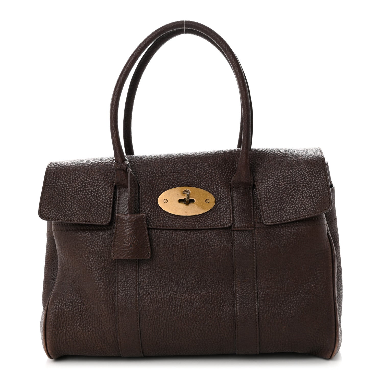 Mulberry Classic Grain Calfskin Bayswater Chocolate 1 of 20