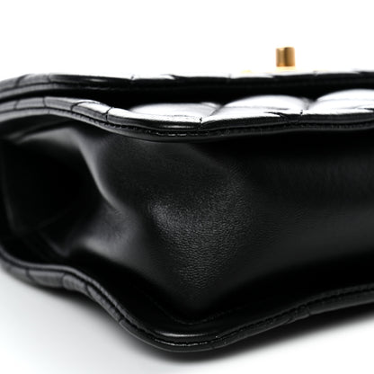Chanel Shiny Lambskin Quilted Mini Flap Black 9 of 10