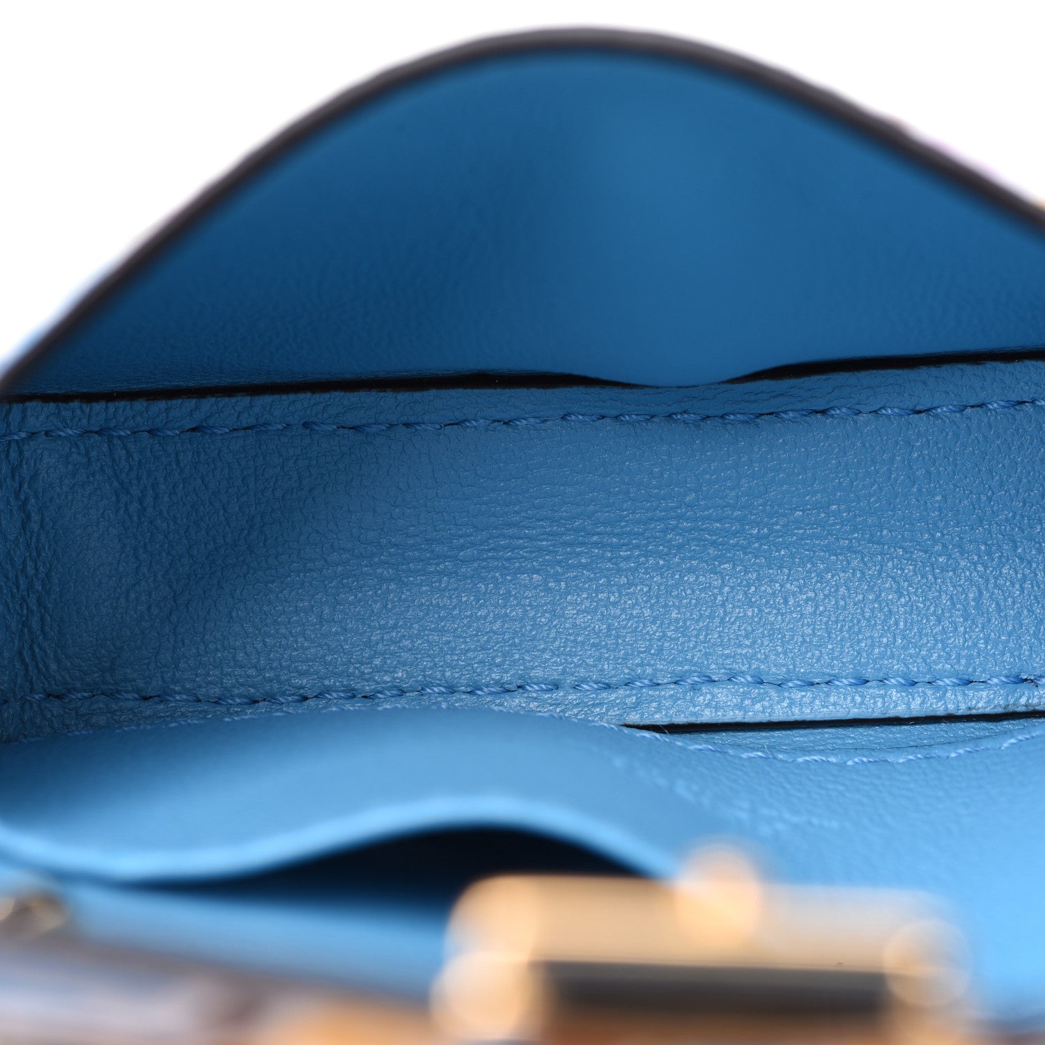 Fendi X SARAH COLEMAN Vitello Liberty Ceylon Micro FF Fish Eye Embossed Nano Baguette Charm Multicolor Cyber Blue 5 of 7