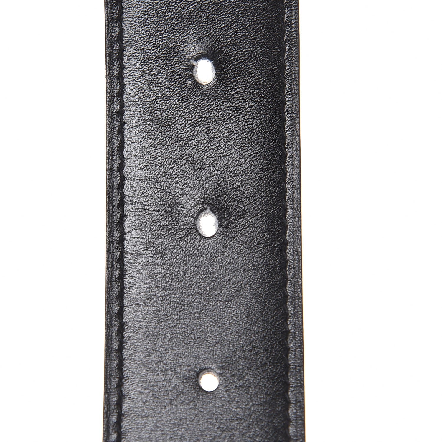 Hermes Box Togo 32mm H Belt 85 Black Gold 7 of 9