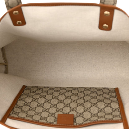 Gucci GG Plus Monogram Medium Signature Web Loop Tote Light Brown 5 of 10