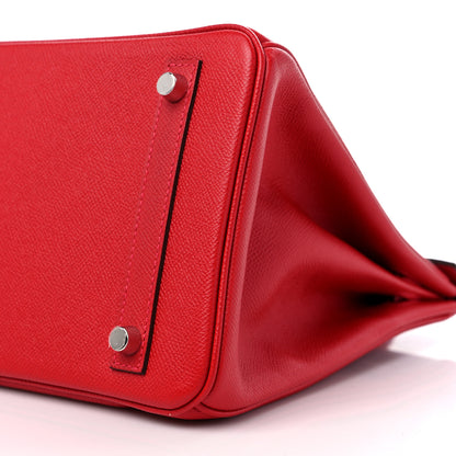 Hermes Epsom Birkin 30 Rouge Casaque 10 of 11