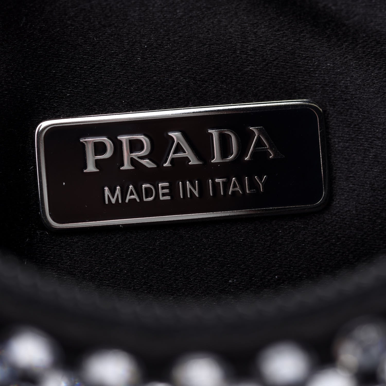 Prada Satin Crystal Mini Re-Edition 2000 Bag Cristal 6 of 13