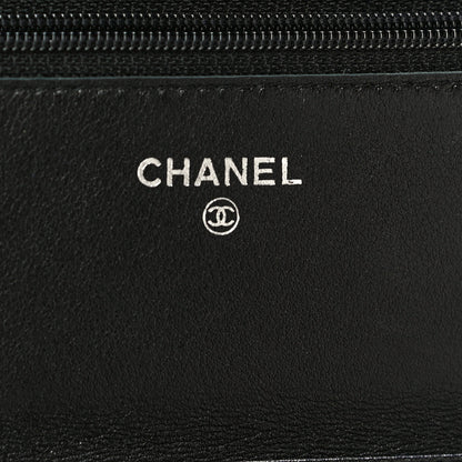 Chanel Caviar Timeless CC Wallet On Chain WOC Black 6 of 12