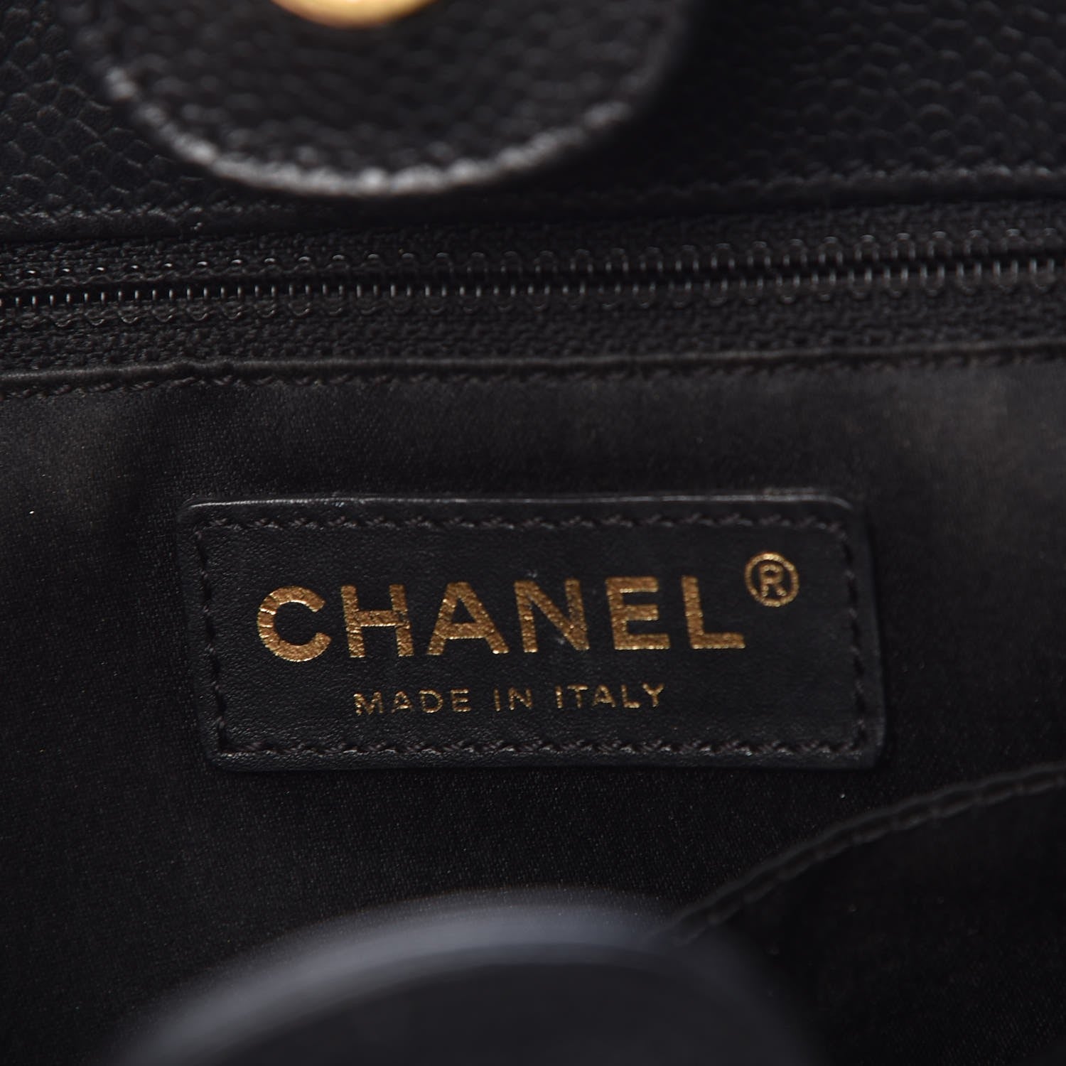 Chanel Caviar Quilted Petit Shopping Tote PST Black 6 of 12