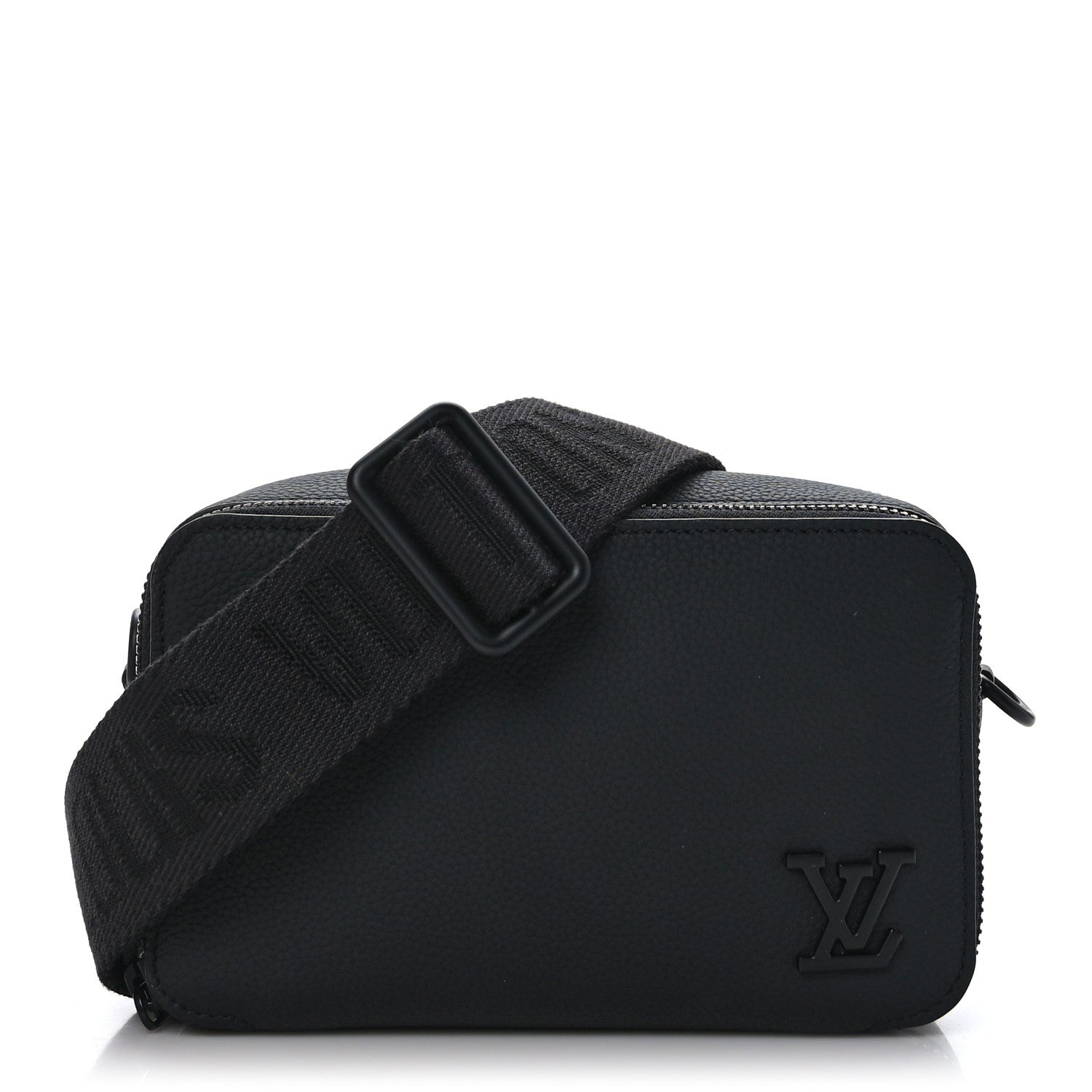 Louis Vuitton Calfskin Aerogram Alpha Wearable Wallet Black 1 of 9
