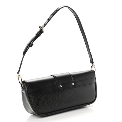 Louis Vuitton Epi Montaigne Clutch Black 3 of 8