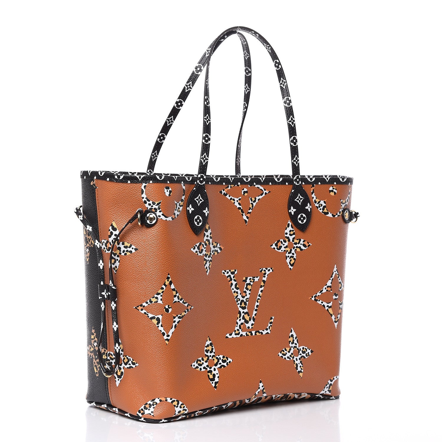 Louis Vuitton Monogram Giant Jungle Neverfull MM Black 3 of 10