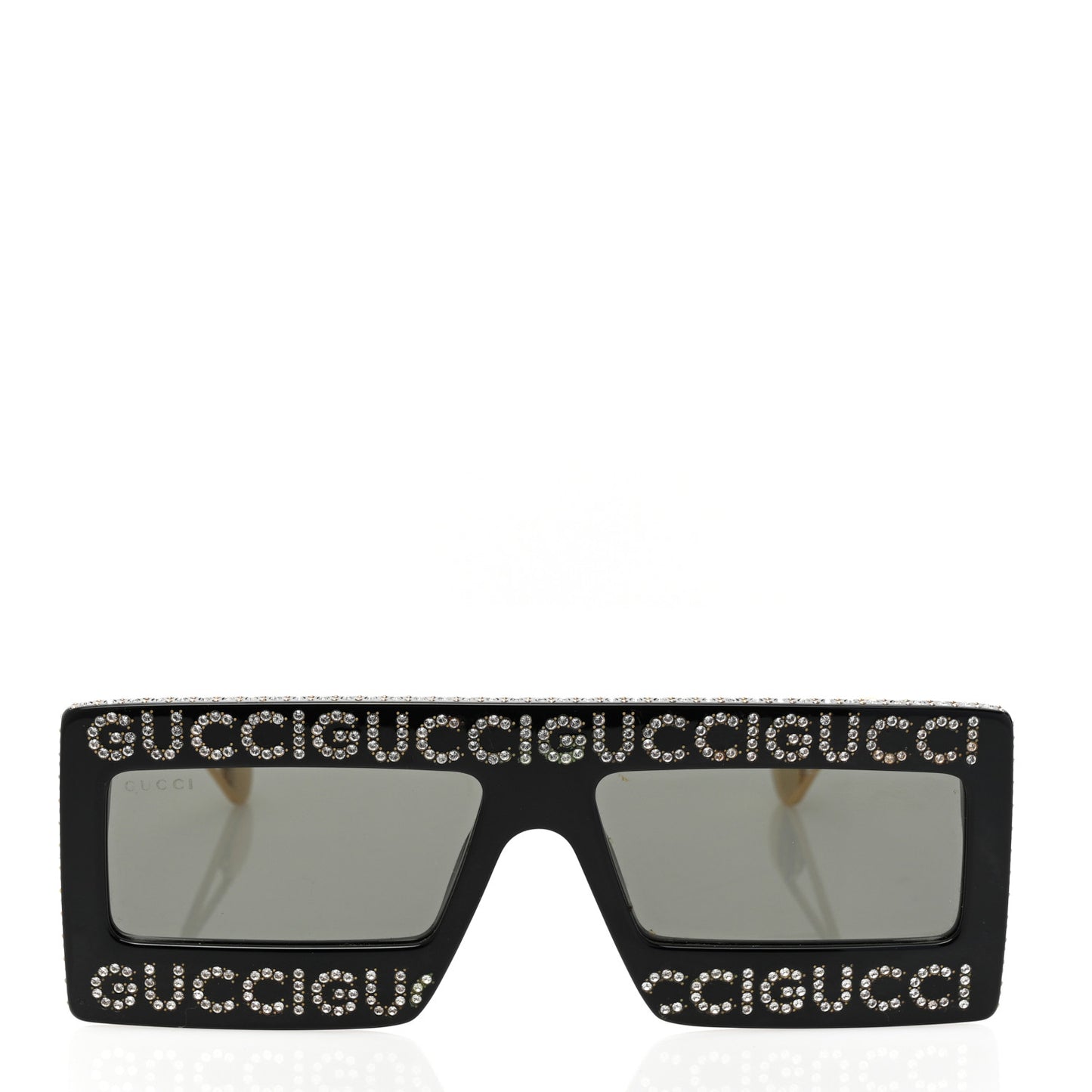 Acetate Crystal Mask-Frame Sunglasses GG0431S Black