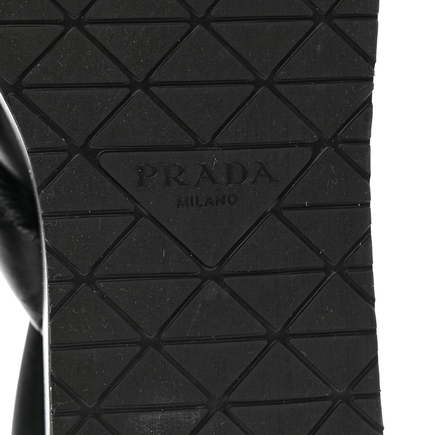 Prada Nappa Padded Blow 20mm Slingback Sandals 38 Black 7 of 10