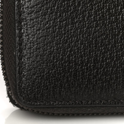 Gucci Dollar Calfskin Boar Effect GG Marmont Zip Around Wallet Dark Cocoa 15 of 15