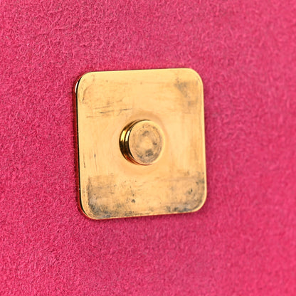 Fendi Vitello Flamingo Tube Wallet on Chain Fuchsia 13 of 13
