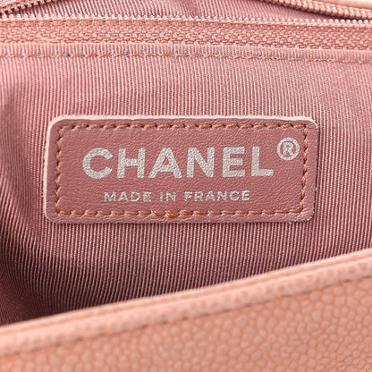 Chanel Iridescent Caviar Quilted Large Boy Flap Beige 5 of 9