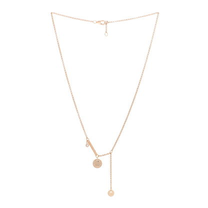 Hermes 18K Rose Gold Diamond PM Ex-Libris Pendant Necklace 3 of 6