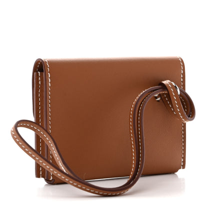 Hermes Swift Hermesnap Card Holder Gold 3 of 7