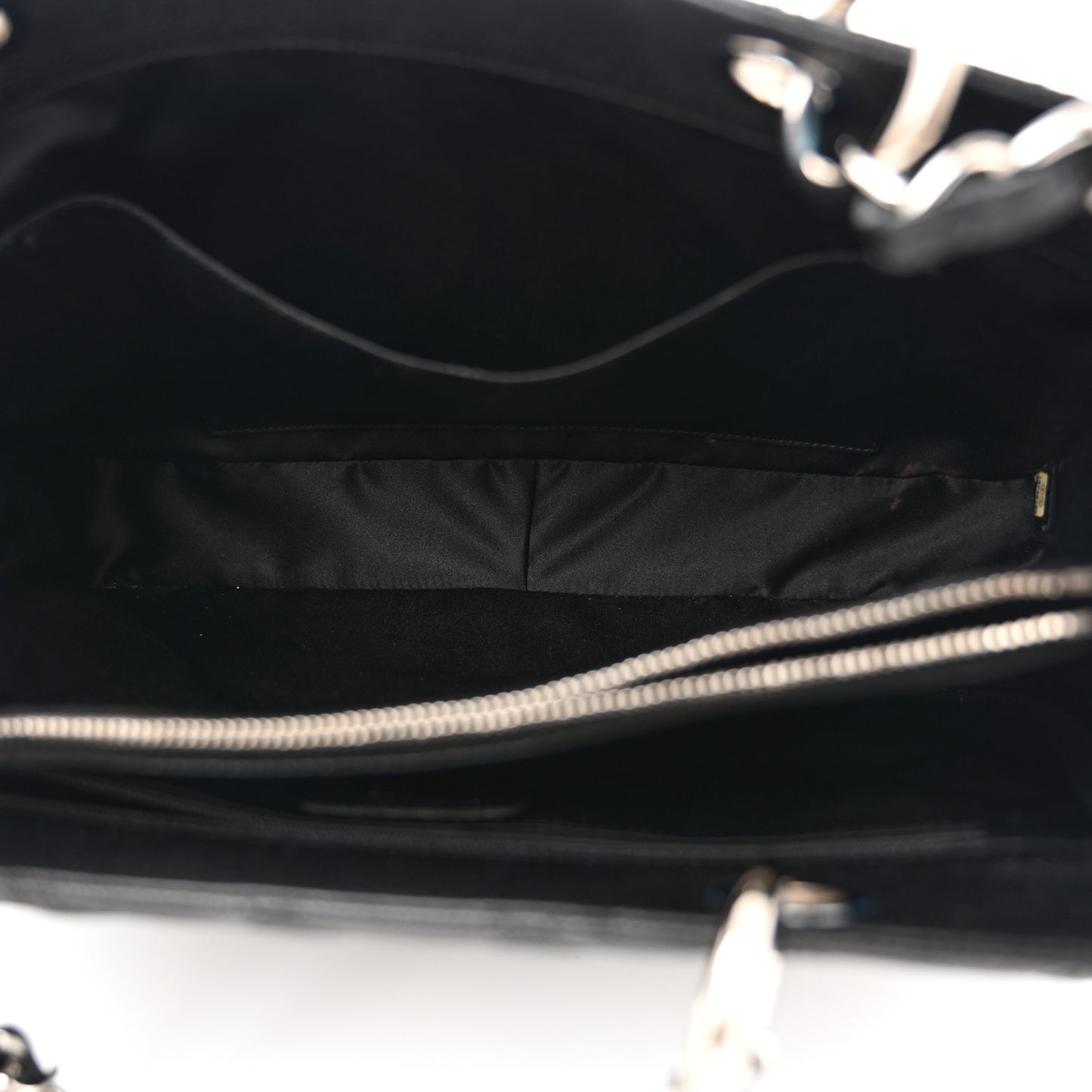 Caviar Quilted Grand Shopping Tote GST Black