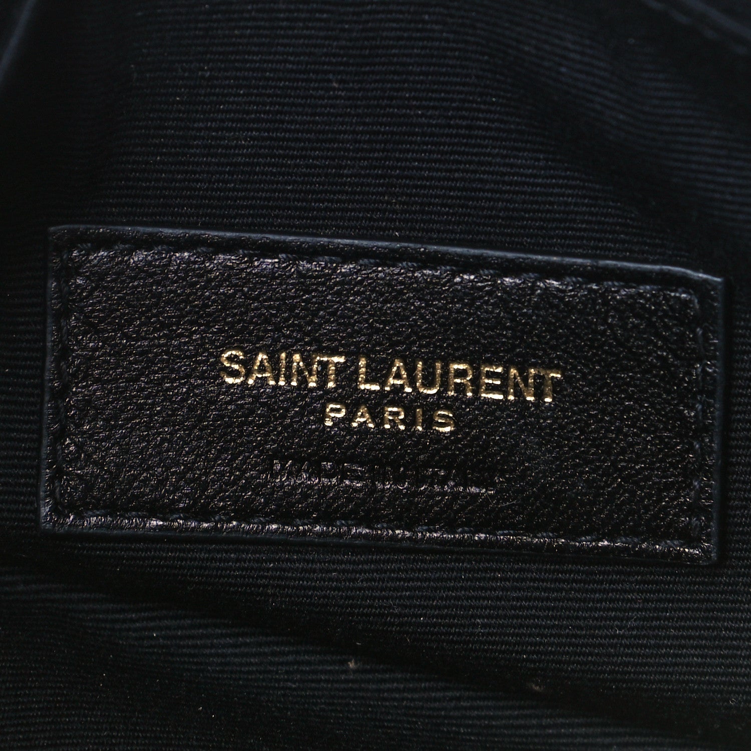 Saint Laurent Grain De Poudre Chevron Monogram Bill Pouch Mimosa 5 of 9
