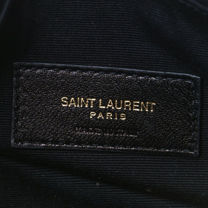 Saint Laurent Grain De Poudre Chevron Monogram Bill Pouch Mimosa 5 of 9