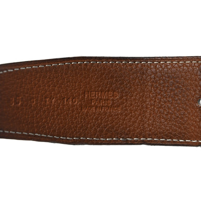 Hermes Swift Togo 42mm Constance Belt 85 Black Gold 2 of 5