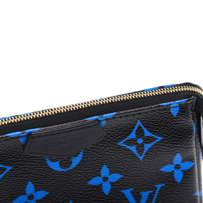Louis Vuitton Colored Monogram Mini Pochette Accessories Blue Black 10 of 10