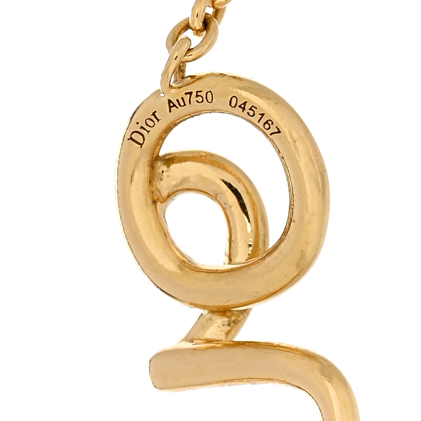 18K Yellow Gold Diamond Oui Bracelet