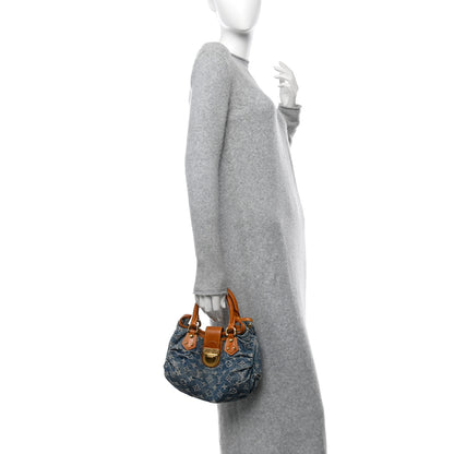 Louis Vuitton Monogram Denim Pleaty Blue 2 of 16