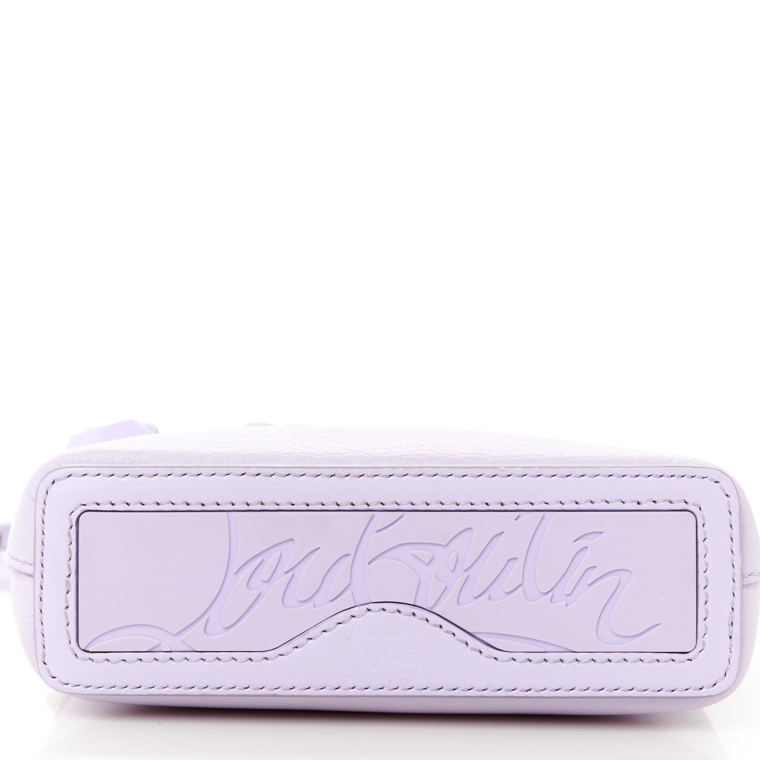 Christian Louboutin Calfskin Empire Spike Studded Mini North South Cabata Tote Lilac Smoke 8 of 11