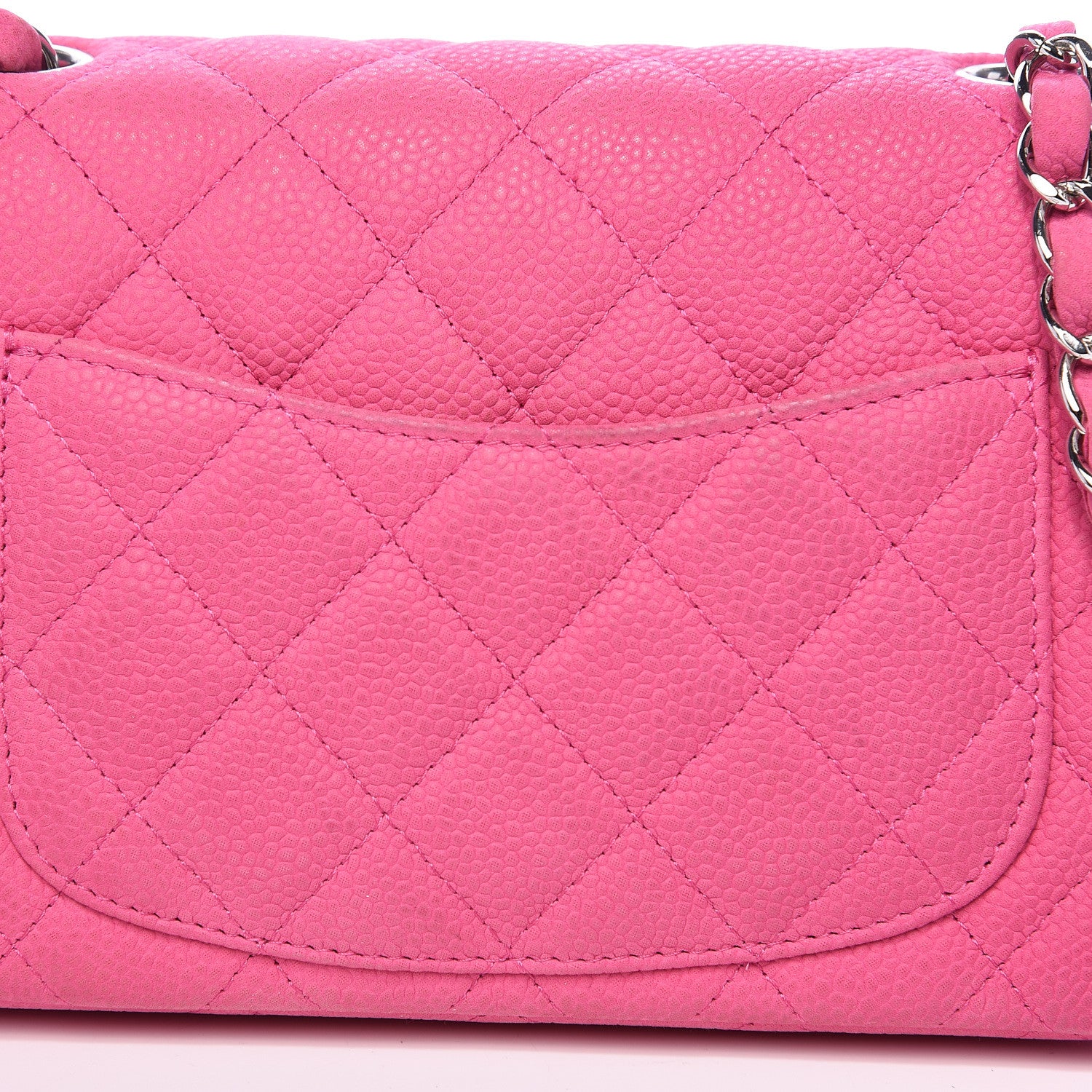 Chanel Iridescent Caviar Quilted Mini Rectangular Flap Pink 13 of 15