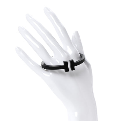 Tiffany Black-Coated Stainless Steel T Square Bracelet 2 of 6