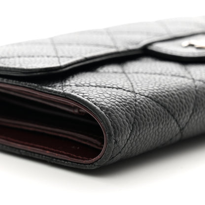 Chanel Caviar Quilted Large Flap Wallet Black 11 of 14