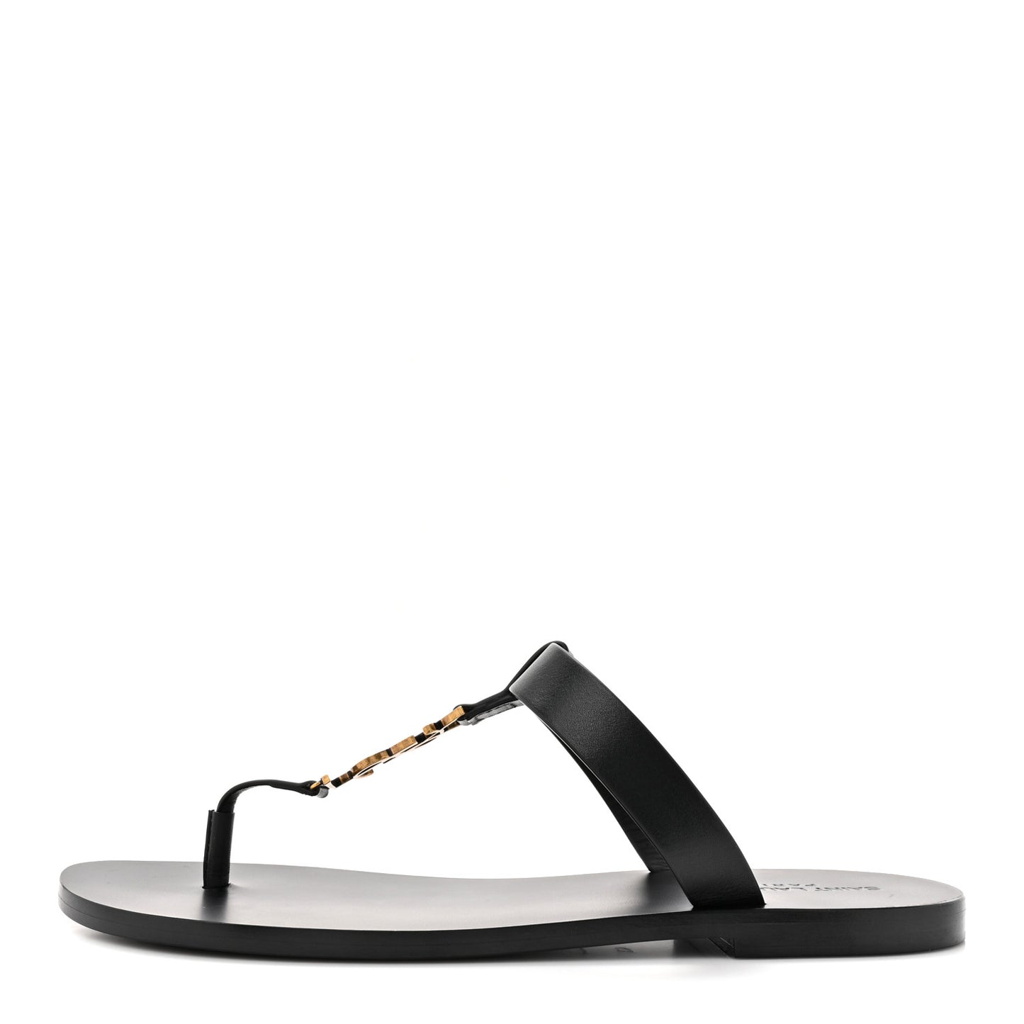 Patent Calfskin Mens Cassandra Monogram Sandals 43 Black