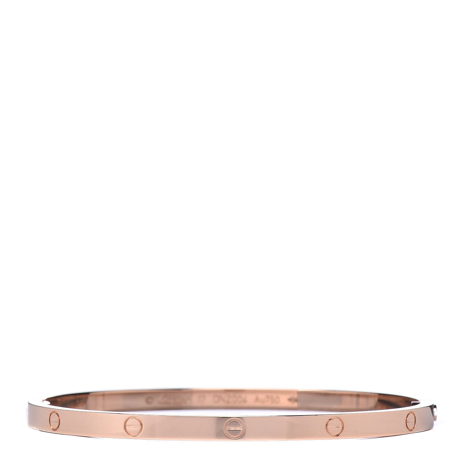 Cartier 18K Pink Gold Small LOVE Bracelet 17 1 of 5