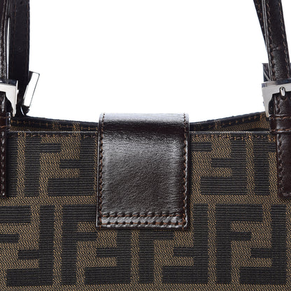 Fendi Zucca Small Shopping Tote Tobacco 8 of 12