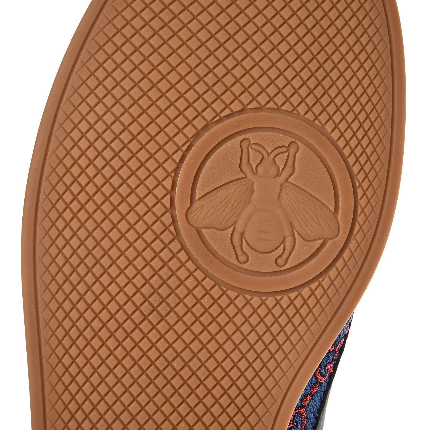 Gucci Lurex Calfskin Web GG Monogram Mens Falacer Sneakers 7 Iridescent Blue Iridescent Red Silver 10 of 11
