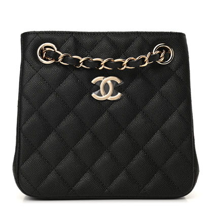 Chanel Caviar Quilted Mini Bucket Bag Black 1 of 11