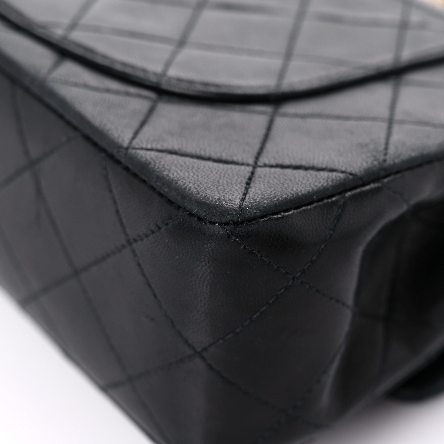Chanel Lambskin Quilted Small Double Flap Black 11 of 24