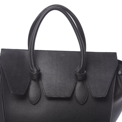 Celine Crisped Calfskin Mini Tie Knot Tote Black 27 of 29