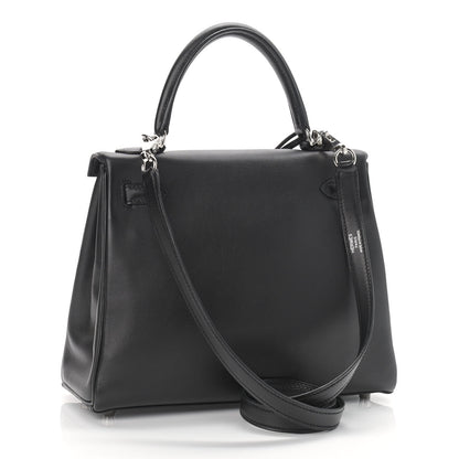 Hermes Swift Kelly Retourne 25 Black 3 of 35