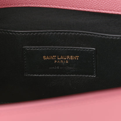 Saint Laurent Grain De Poudre Medium Classic Monogram Kate Satchel Dark Rose 5 of 8