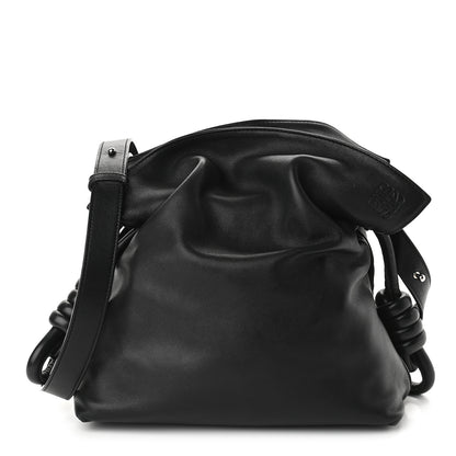Loewe Calfskin Small Flamenco Knot Bag Black 1 of 8